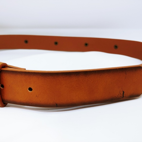 Southwestern style womens belt with solid buckle - Picture 7 of 7
